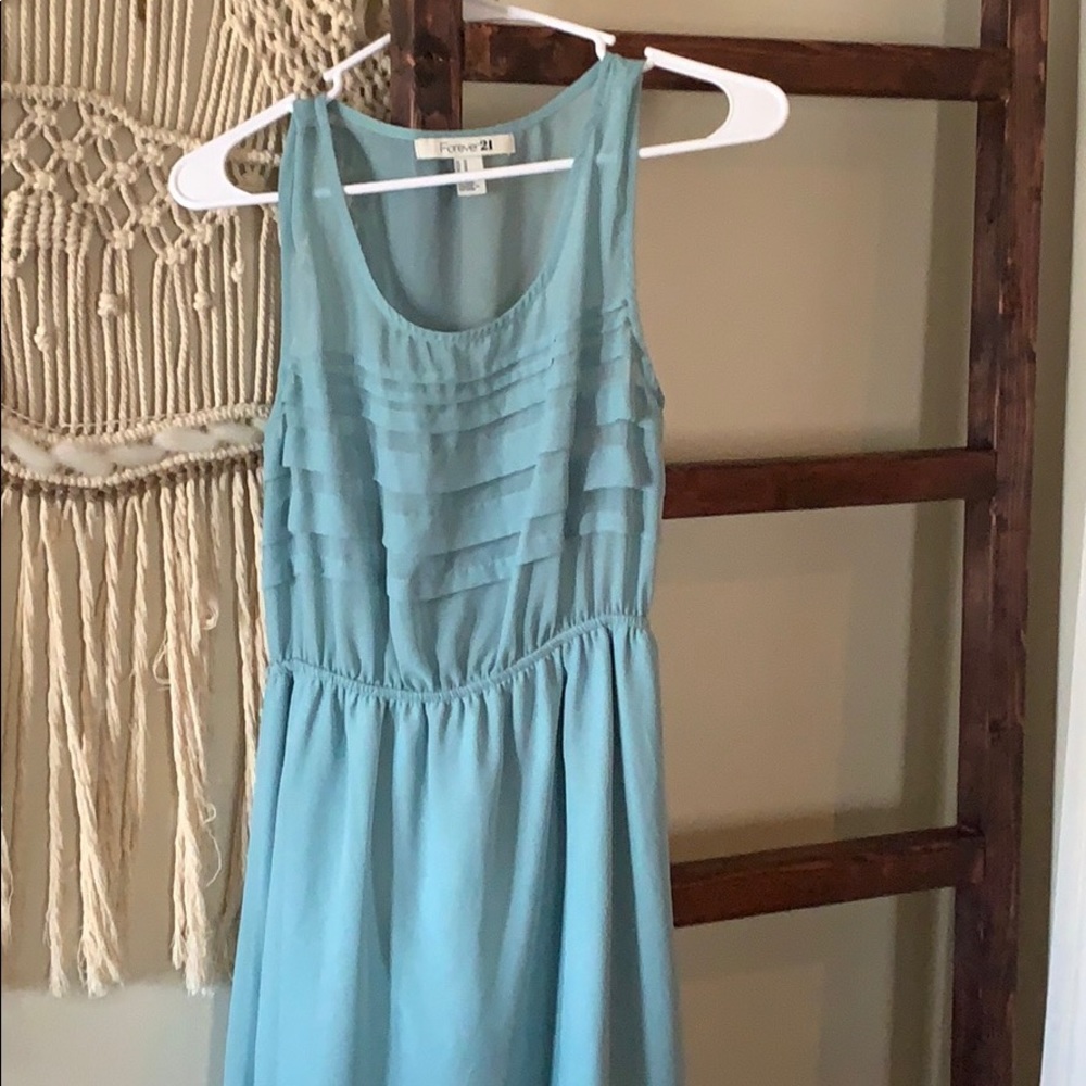 Forever 21 A Line Light Green Dress